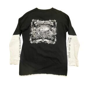 Vintage Sturgis Bike Rally 2009 Biker Layered Thermal Long Sleeve Shirt Men M